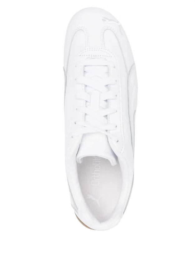PUMA Low-Profile Sneakers – White & Gum