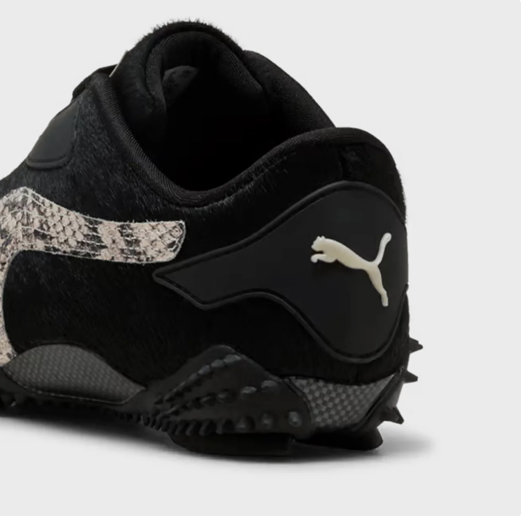 PUMA Sneakers – Black with Snake-Print Accents