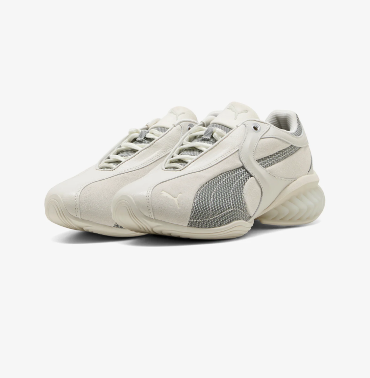 PUMA Sculpted-Heel Sneakers – Cream & Gray