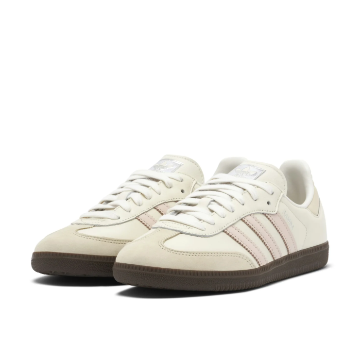 adidas Samba Low-Top Sneakers – Cream & Pale Pink