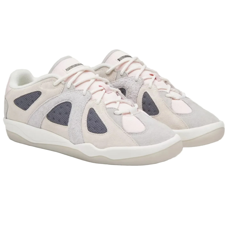 adidas Paneled Low-Top Sneakers – Off-White & Gray