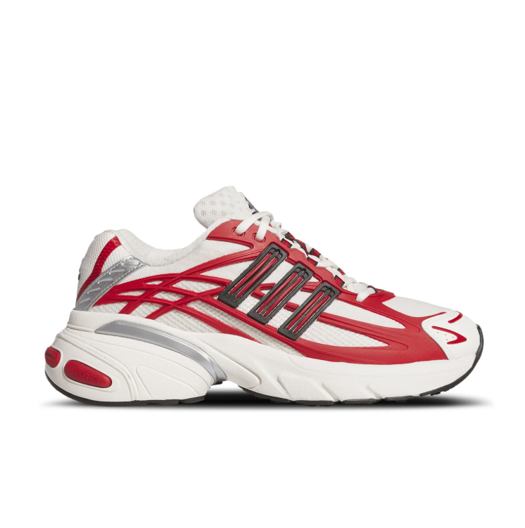 adidas Chunky Low-Top Sneakers – White, Red & Silver