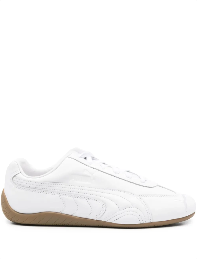 PUMA Low-Profile Sneakers – White & Gum