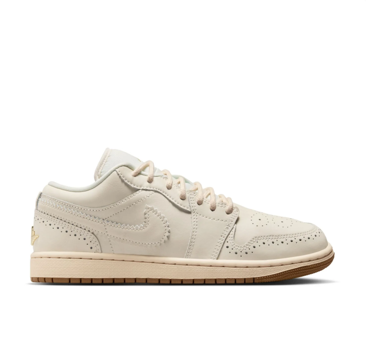 Air Jordan Low-Top Sneakers – Cream & Gold with Tassel Detail