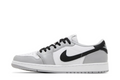 Air Jordan Low-Top Sneakers – Light Gray, White & Black