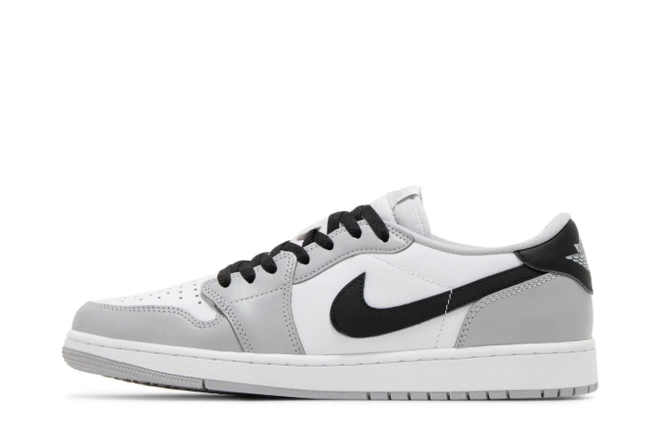 Air Jordan Low-Top Sneakers – Light Gray, White & Black