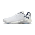 PUMA Low-Top Golf Shoes – White & Black with Blue Sole Accents