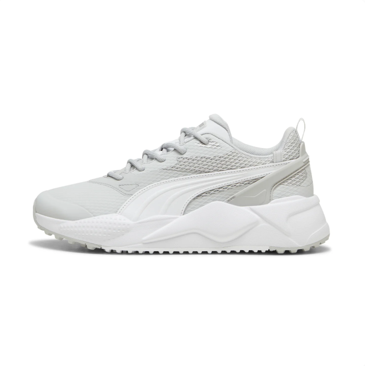 PUMA Chunky Low-Top Sneakers – Light Gray & White
