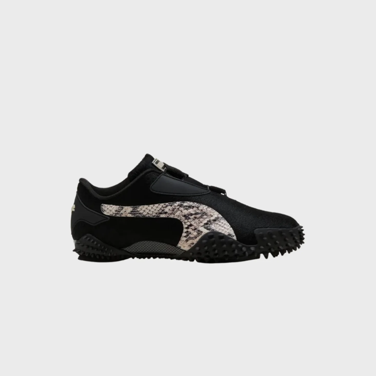 PUMA Sneakers – Black with Snake-Print Accents