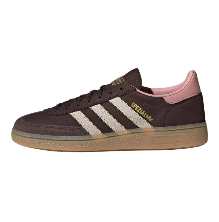 adidas Spezial Low-Top Sneakers – Dark Brown, Cream & Pink