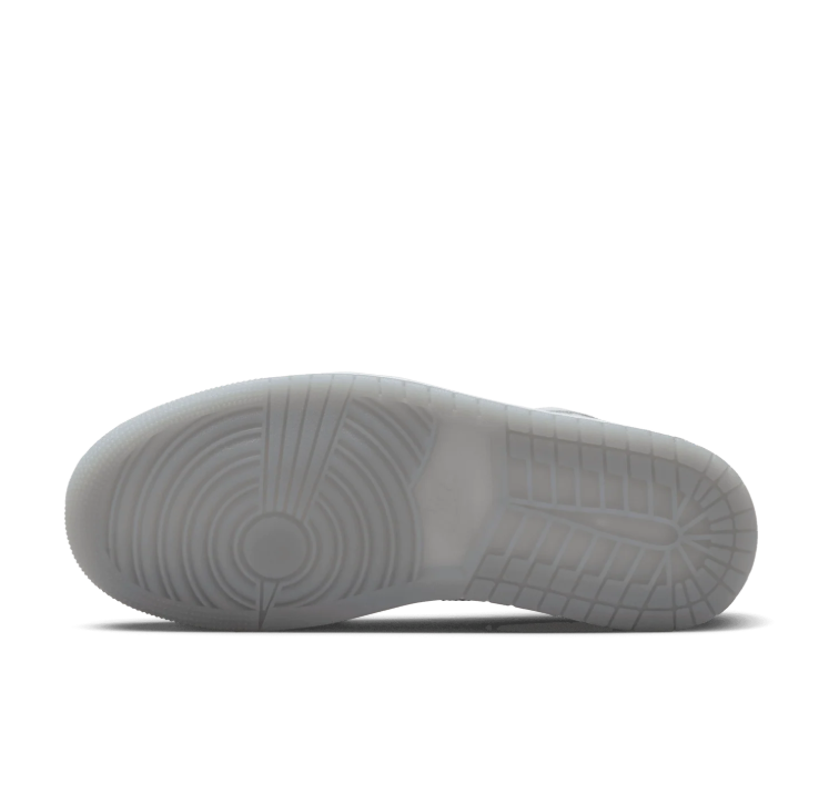 Air Jordan High-Top Sneakers – White & Metallic Silver