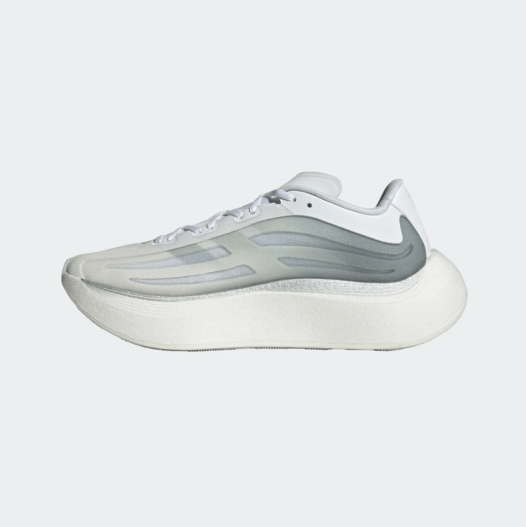 adidas Sculpted Thick-Sole Sneakers – White & Gray