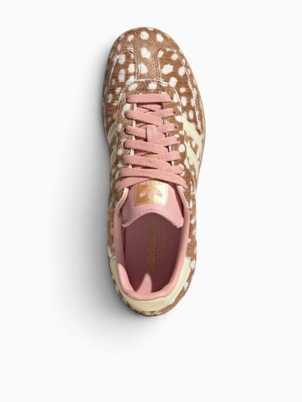 adidas Spotted Low-Top Sneakers – Brown, Cream & Pink
