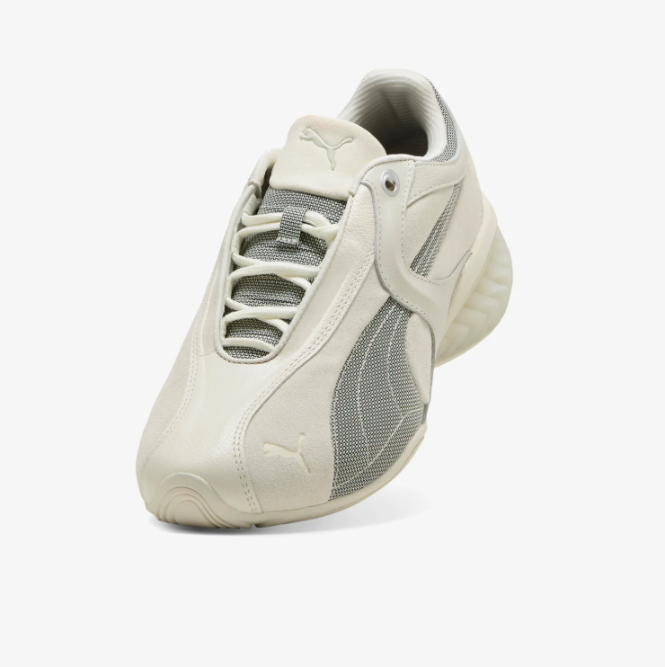 PUMA Sculpted-Heel Sneakers – Cream & Gray