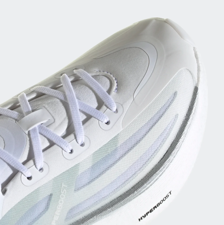 adidas Sculpted Thick-Sole Sneakers – White & Gray