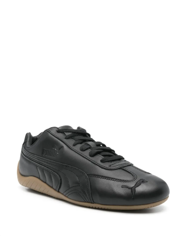 PUMA Low-Profile Sneakers – Black with Rubber Sole