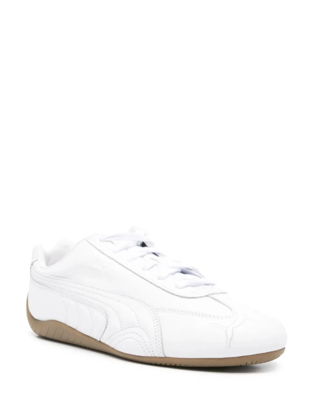 PUMA Low-Profile Sneakers – White & Gum