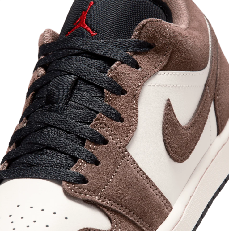 Air Jordan Low-Top Sneakers – Brown & Cream with Black Sole
