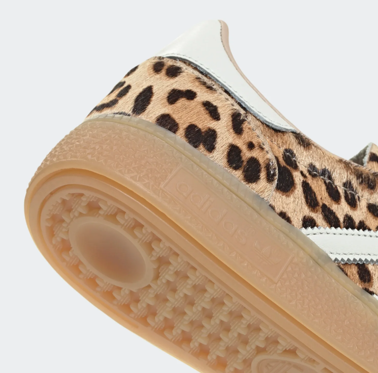 adidas Leopard-Print Low-Top Sneakers – Tan & Cream