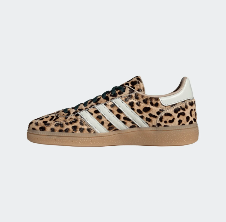 adidas Leopard-Print Low-Top Sneakers – Tan & Cream