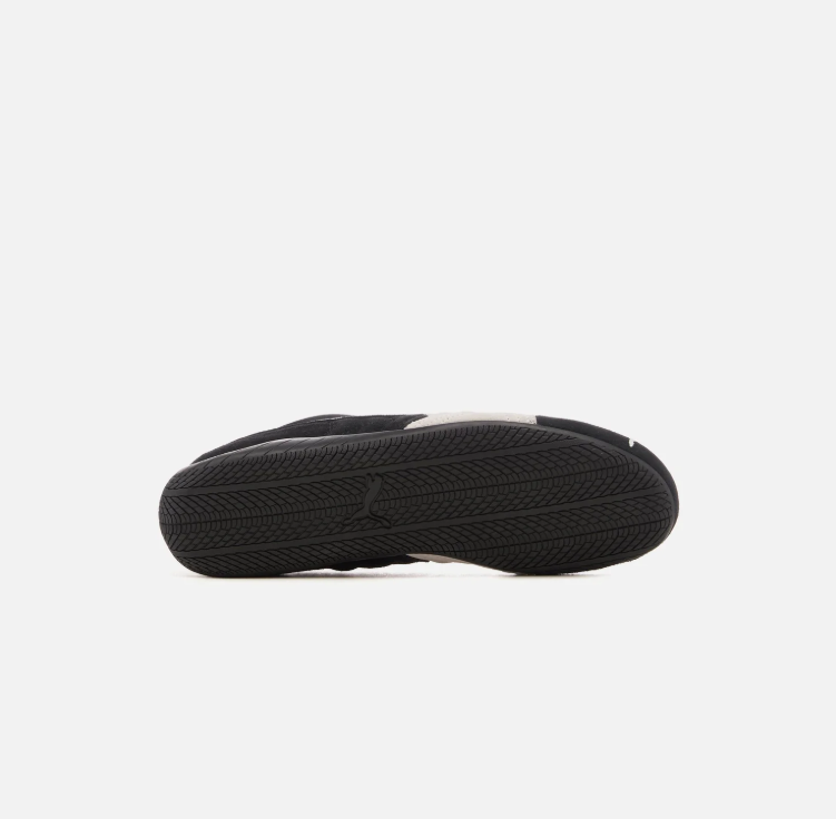 PUMA Low-Profile Sneakers – Black & Cream with Gold Accents