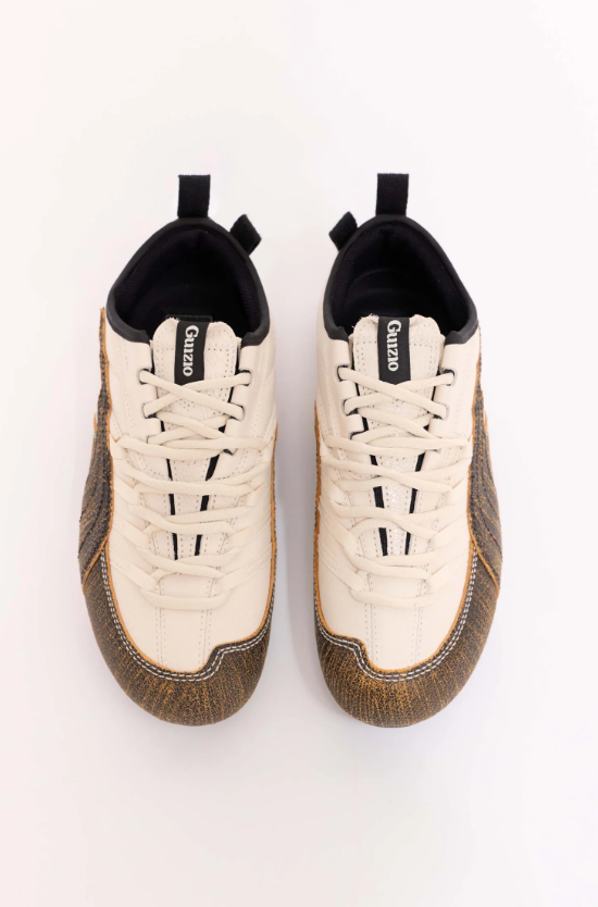 PUMA Low-Profile Sneakers – Cream & Textured Brown