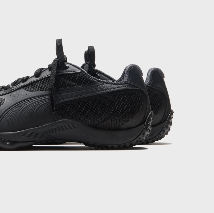 PUMA Textured-Sole Sneakers – All Black