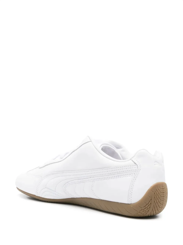 PUMA Low-Profile Sneakers – White & Gum
