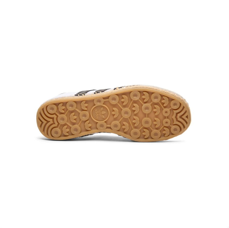 adidas Samba Low-Top Sneakers – White & Black with Woven-Look Sole