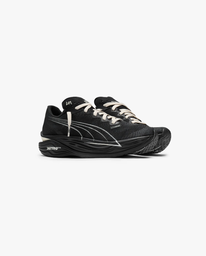 PUMA Sculpted-Sole Sneakers – Black & Cream