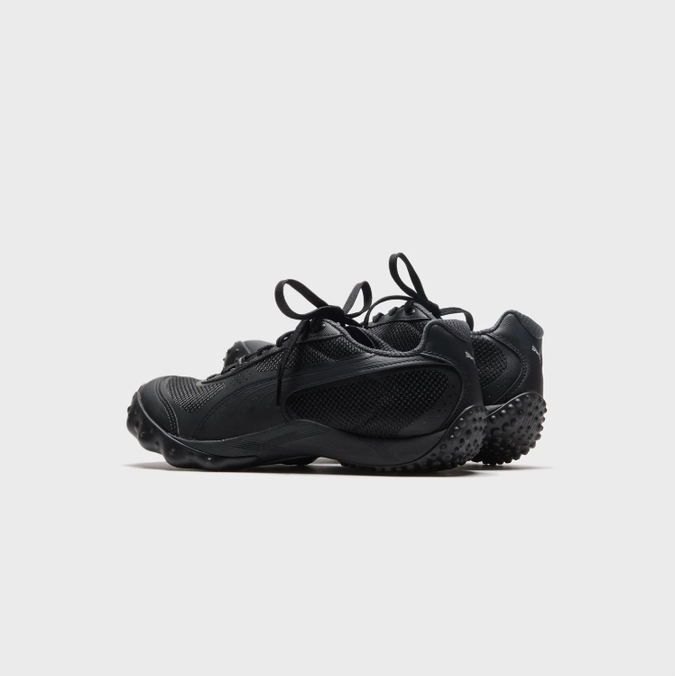 PUMA Textured-Sole Sneakers – All Black