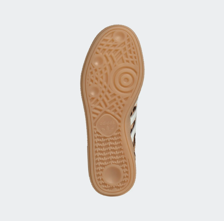 adidas Leopard-Print Low-Top Sneakers – Tan & Cream