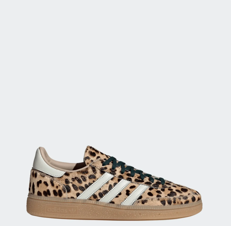 adidas Leopard-Print Low-Top Sneakers – Tan & Cream