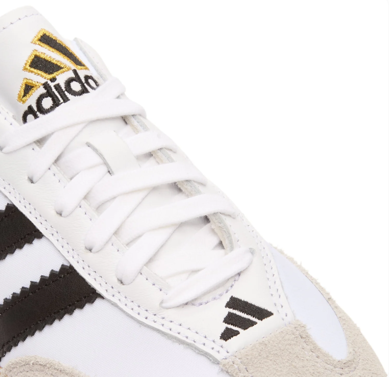 adidas Samba Low-Top Sneakers – White & Black with Woven-Look Sole