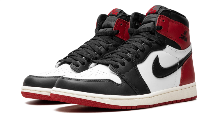 Air Jordan High-Top Sneakers – Red, Black & White
