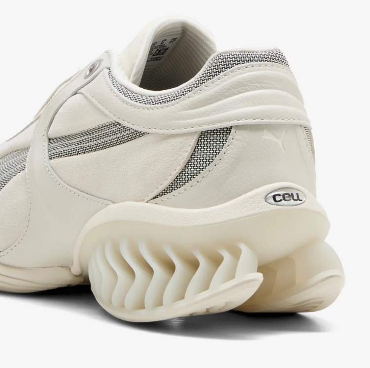 PUMA Sculpted-Heel Sneakers – Cream & Gray