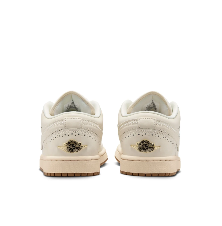 Air Jordan Low-Top Sneakers – Cream & Gold with Tassel Detail