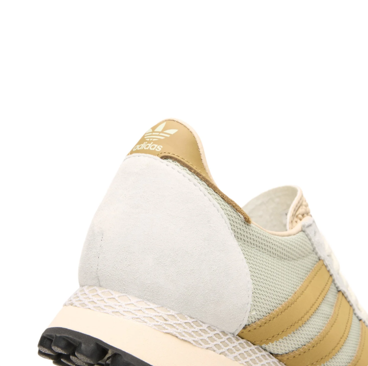 adidas Retro Runner Sneakers – Light Gray & Golden Tan