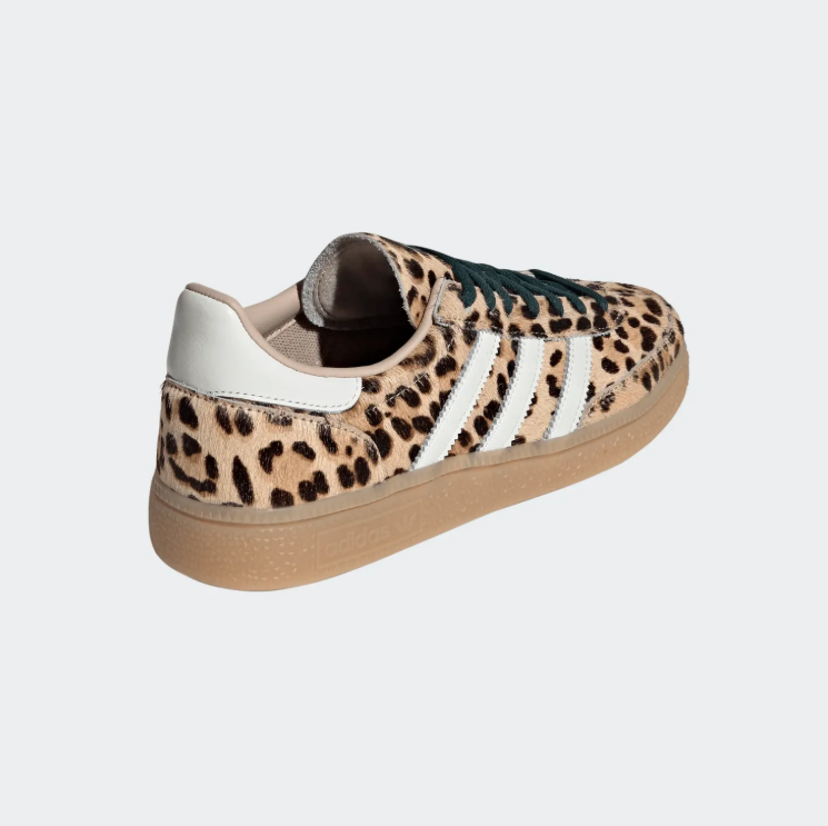 adidas Leopard-Print Low-Top Sneakers – Tan & Cream