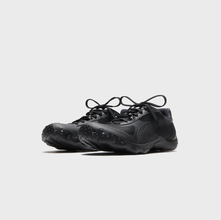 PUMA Textured-Sole Sneakers – All Black