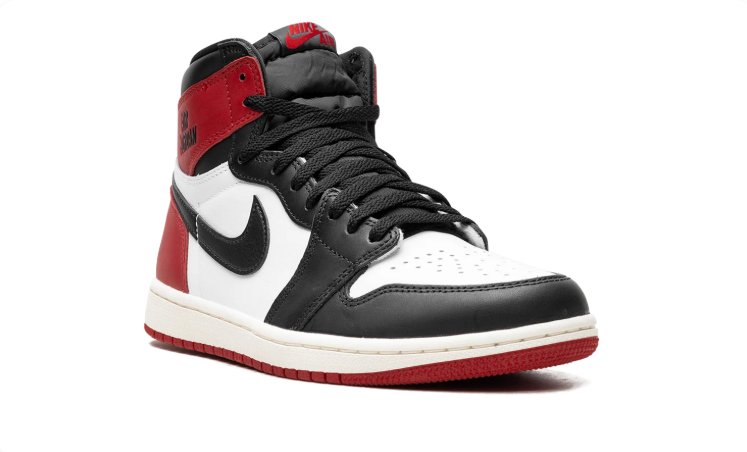 Air Jordan High-Top Sneakers – Red, Black & White