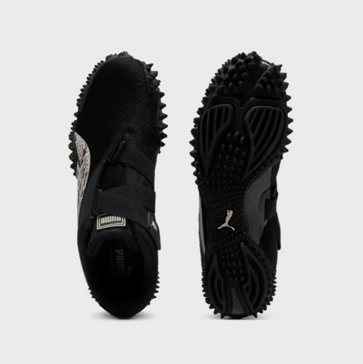 PUMA Sneakers – Black with Snake-Print Accents